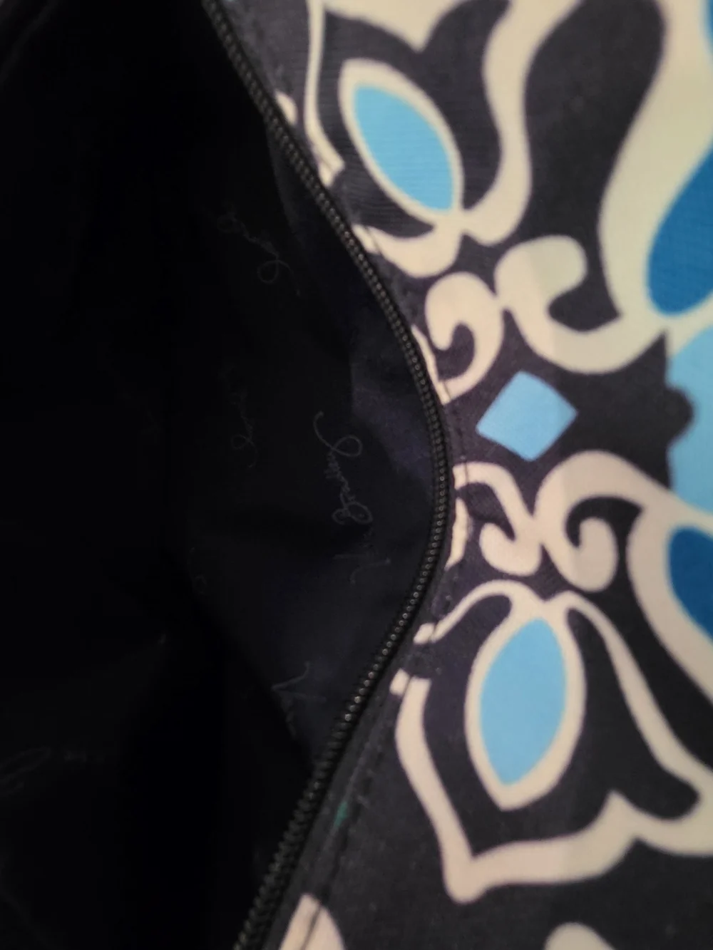 Vera Bradley Backpack in Ink Blue Pattern NWOT
